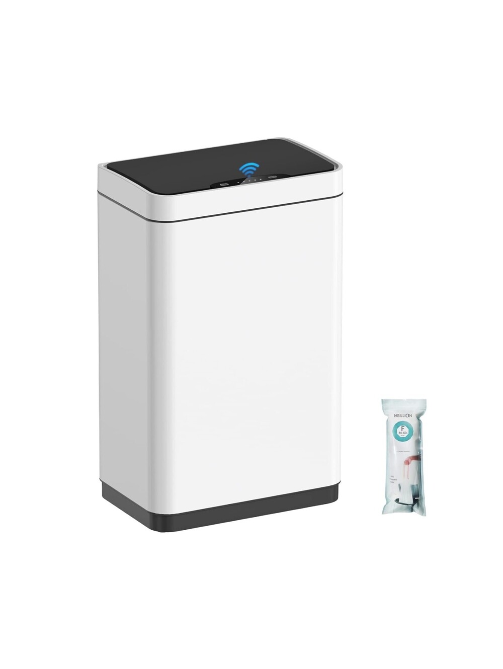 Automatic Motion Sensor Trash Can 15 Gallon, Trash Can Lid-Touchless Garbage Bin